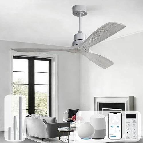 Smart Ceiling Fan no Lights — Smart Fan, Sofucor