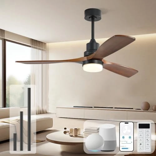 Smart Ceiling Fan no Lights — Smart Fan, Sofucor