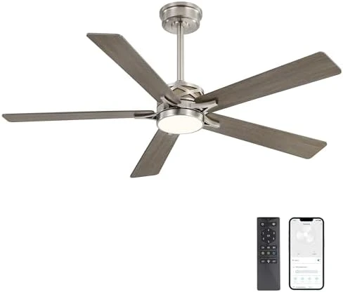 Smart Ceiling Fan with Lights and 3 Downrods — Smart Fan, WINGBO