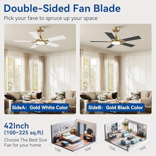 Smart Ceiling Fan with Lights — Smart Fan, Hoenofly