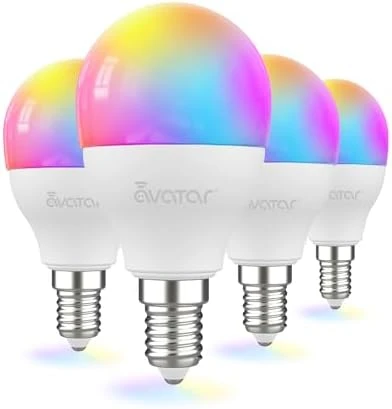 Smart LED Light Bulb, 5W E12 Candelabra Base — Smart Light Bulb, Avatar Controls