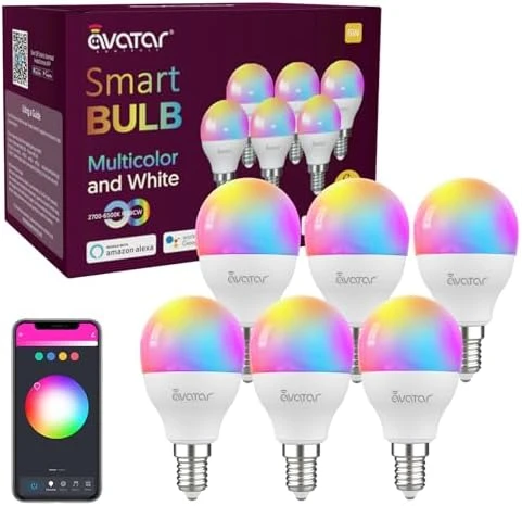 Smart LED Light Bulb, 5W E12 Candelabra Base — Smart Light Bulb, Avatar Controls