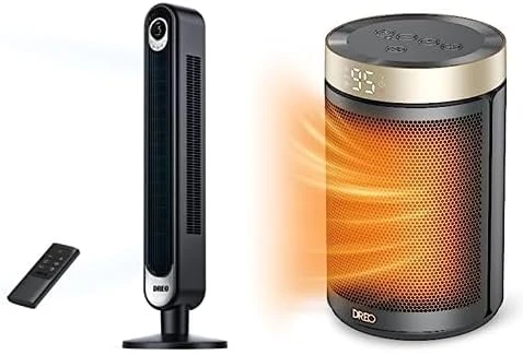 Smart Tower Fan & Space Heater Combo — Smart Fan, Dreo