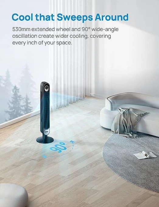 Smart Tower Fan & Space Heater Combo — Smart Fan, Dreo