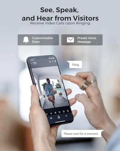 2K Video Doorbell Wi-Fi Camera with Chime — Video Doorbell, Reolink