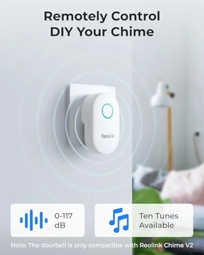 2K Video Doorbell Wi-Fi Camera with Chime — Video Doorbell, Reolink