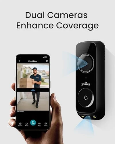 Doorbell Camera Wired with Chime — Video Doorbell, youkey