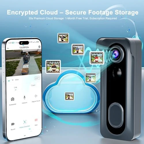 Doorbell Camera Wireless with Chime — Video Doorbell, KAMEP