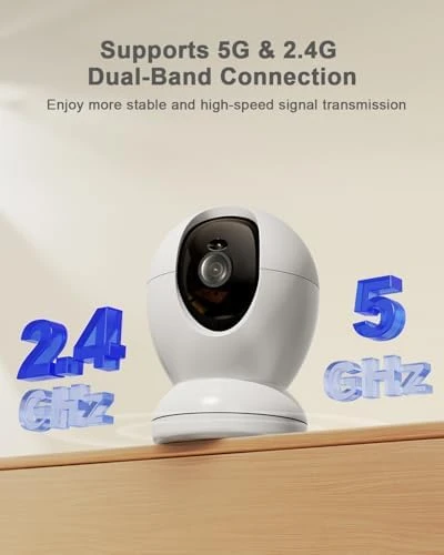 Indoor Camera, 360° Security Camera, Baby/Pet Camera with Phone App — Security Camera, usogood