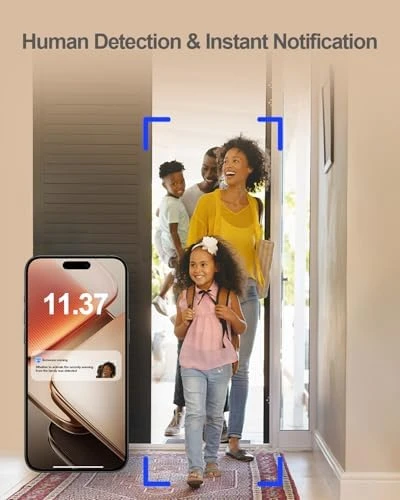 Indoor Camera, 360° Security Camera, Baby/Pet Camera with Phone App — Security Camera, usogood
