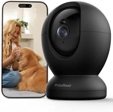 Indoor Camera, 360° Security Camera, Baby/Pet Camera with Phone App — Security Camera, usogood