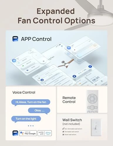Smart Ceiling Fan with Lights — Smart Fan, Dreo