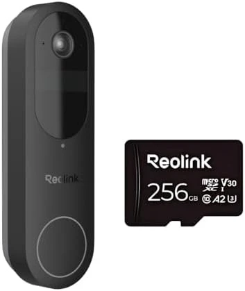 Video Doorbell (Battery) 256GB microSD Card Bundle — Video Doorbell, Reolink
