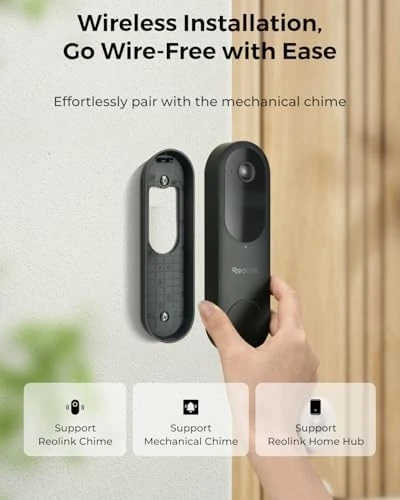 Video Doorbell (Battery) 256GB microSD Card Bundle — Video Doorbell, Reolink