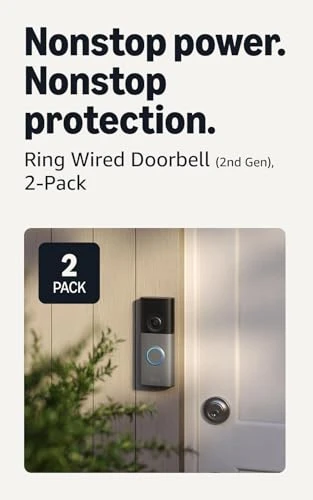Wide-Angle Retinal 2K Doorbell — Video Doorbell, Ring