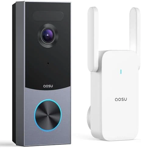 Wireless Doorbell Camera with Local Storage — Video Doorbell, AOSU