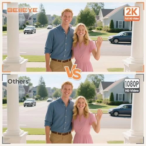 2K Battery Video Doorbell with Ring Chime — Video Doorbell, Belleye