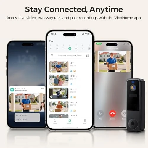 2K Battery Video Doorbell with Ring Chime — Video Doorbell, Belleye