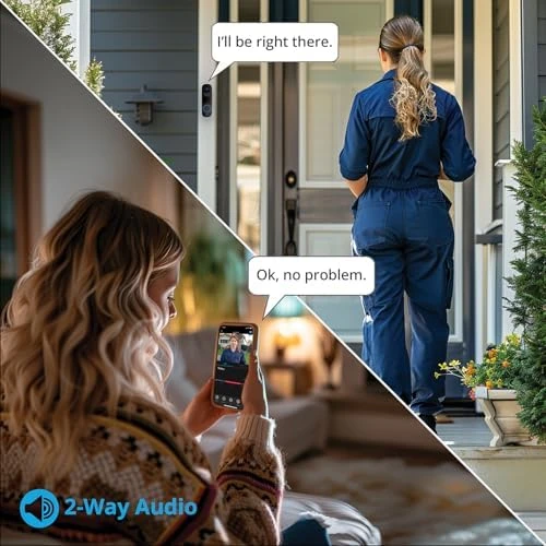 2K Battery Wi-Fi Smart Dual-Powered Video Doorbell — Video Doorbell, Night Owl