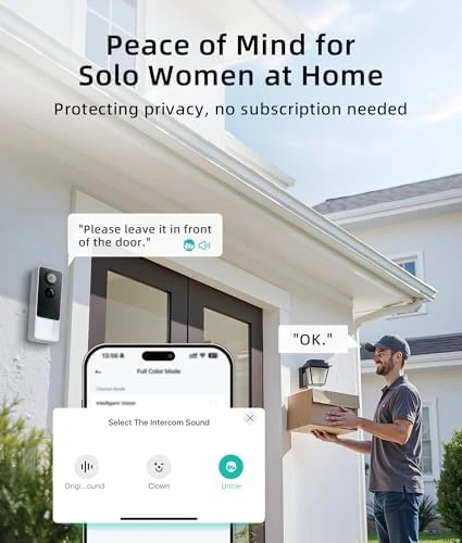 2K HD Wireless Video Doorbell Camera — Video Doorbell, Andyssey