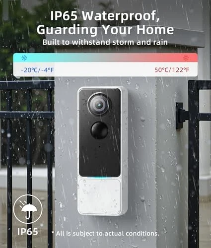 2K HD Wireless Video Doorbell Camera — Video Doorbell, Andyssey
