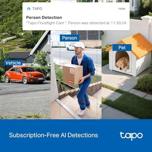 2K Outdoor Pan/Tilt Wireless Floodlight Security Camera — Security Camera, TP-Link