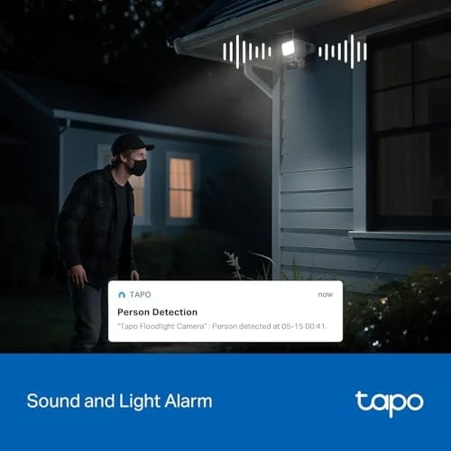 2K Outdoor Pan/Tilt Wireless Floodlight Security Camera — Security Camera, TP-Link