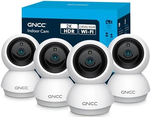 2K WiFi Indoor Camera with 360° Motion Detection — Security Camera, GNCC