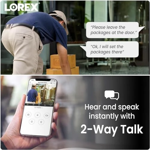2K Wired WiFi Smart Video Doorbell Camera — Video Doorbell, Lorex