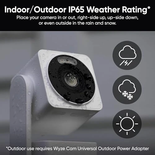 4K Smart Security Camera, AI Indoor/Outdoor, Color Night Vision, 360° Pan/Tilt — Security Camera, Wyze