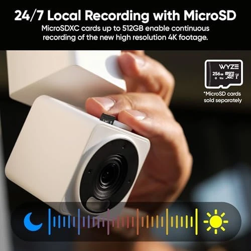 4K Smart Security Camera, AI Indoor/Outdoor, Color Night Vision, 360° Pan/Tilt — Security Camera, Wyze