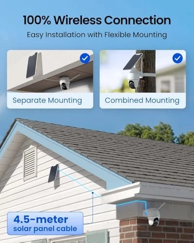 4K Solar Security Camera Outdoor — Security Camera, Reolink