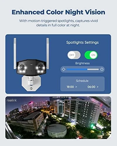 4K WiFi Security Camera with 180° Ultra-Wide Angle — Security Camera, Reolink