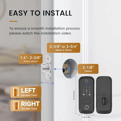 5 in 1 Smart Lock with Camera & Doorbell — Smart Lock, JAIOTlink