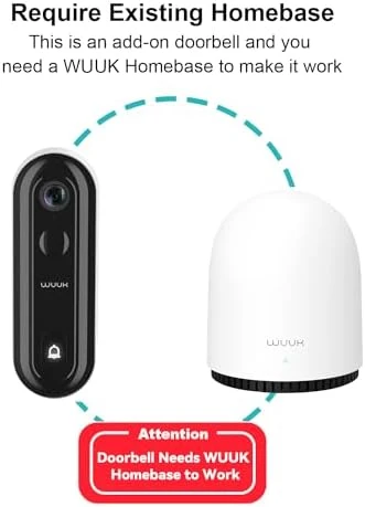 Add-on 2K Doorbell Camera — Video Doorbell, WUUK
