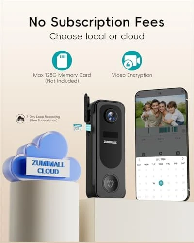 Doorbell Camera Wireless — Video Doorbell, ZUMIMALL