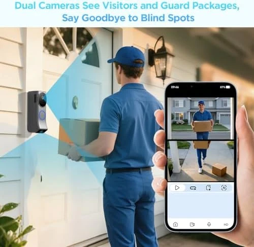 Dual Camera Video Doorbell with Chime — Video Doorbell, INNOSECU