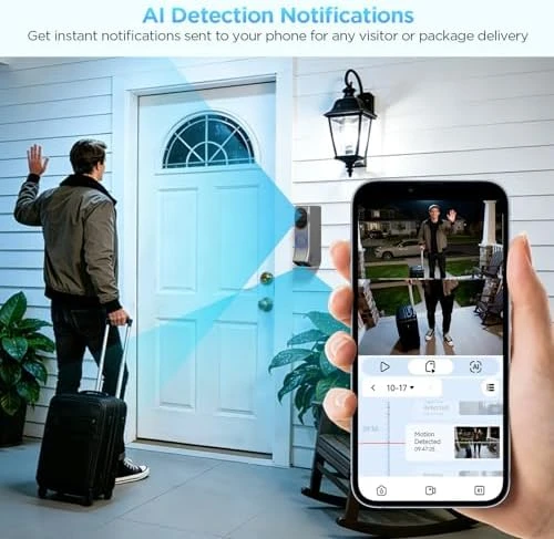 Dual Camera Video Doorbell with Chime — Video Doorbell, INNOSECU