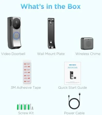Dual Camera Video Doorbell with Chime — Video Doorbell, INNOSECU