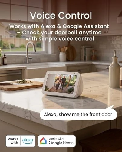 Dual Camera Wireless Video Doorbell with Head-to-Toe View — Video Doorbell, youkey