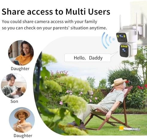 Dual Lens Solar Security Camera 2-Pack — Security Camera, Luovisee