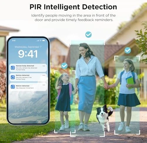 Security Video Smart Lock, 3-in-1 2K Camera, Doorbell & Fingerprint Keyless Entry Door Lock — Smart Lock, TCL