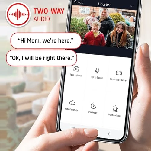 Smart 5GHz 2K Doorbell — Video Doorbell, Energizer