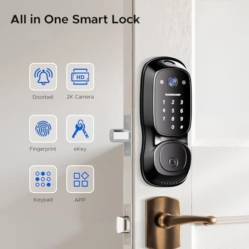 Smart Door Lock with Camera & Doorbell — Smart Lock, Camcamp