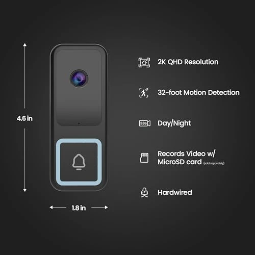 Smart Doorbell Camera — Video Doorbell, Feit Electric
