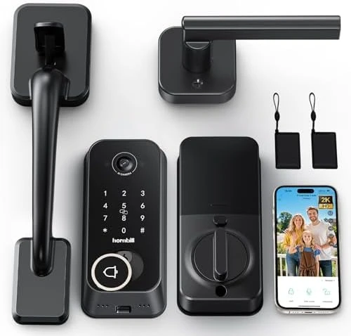 Smart Front Door Lock Set with Camera Doorbell — Smart Lock, hornbill