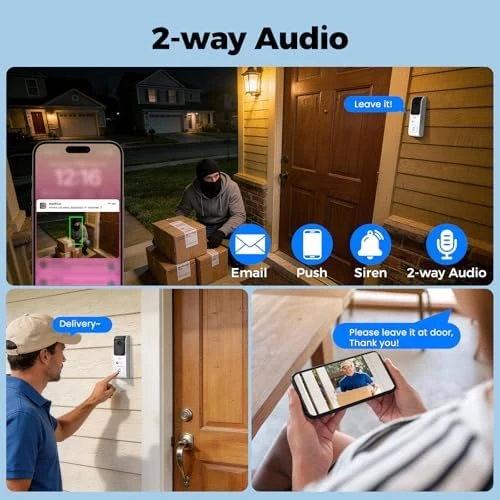 Smart Video Doorbell Camera — Video Doorbell, xmartO
