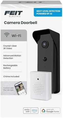 Smart Video Doorbell Camera — Video Doorbell, Feit Electric