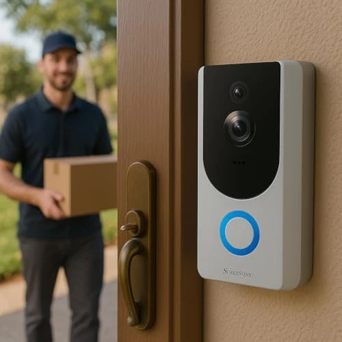 Smart WiFi Doorbell Camera — Video Doorbell, Supersonic