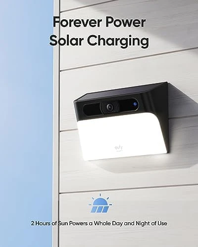 Solar Wall Light Cam S120 — Security Camera, eufy Security